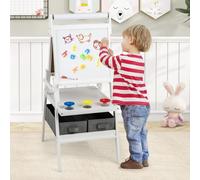 Cavalletto per Dipingere 3 in 1 per Bambini, Cavalletto Con Doppia Faccia Magnet