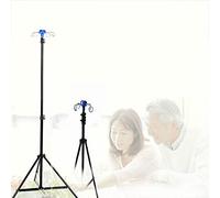 Cavalletto per Flebo Pieghevole e Portatile - Supporto Regolabile 80-210 cm con 4 Ganci, in Leggero Alluminio per Ospedale, Clinica e Assistenza Domiciliare