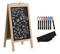 Cavalletto per lavagna Vinsetto con struttura pieghevole in legno 51X60X101 cm Naturale