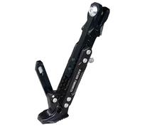 Cavalletto per moto - Supporto per cavalletto laterale regolabile, supporto in lega di alluminio per carichi pesanti, design della base antiscivolo, funzione di parcheggio a terra stabile, strumento d
