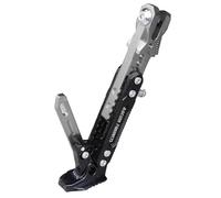 Cavalletto per moto - Supporto per cavalletto laterale regolabile, supporto in lega di alluminio per carichi pesanti, design della base antiscivolo, funzione di parcheggio a terra stabile, strumento d