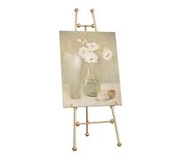 Cavalletto per pittura artistica con treppiede regolabile in metallo - Cornice in ferro verticale, regolabile in altezza e angolo per dipingere, nero e oro, perfetto per artisti, 50 x 60 x 150 cm e 45