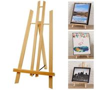 Cavalletto per tela pittorico in legno da tavolo inclinabile 50cm pittura quadri
