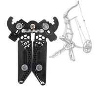 Cavalletto per Tiro con L'Arco, Pieghevole, Portatile, con Gambe a Forbice, Supporto per Arco Compound, Supporto per Tiro al Bersaglio con L'Arco(Black)