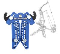 Cavalletto per Tiro con L'Arco, Pieghevole, Portatile, con Gambe a Forbice, Supporto per Arco Compound, Supporto per Tiro al Bersaglio con L'Arco(Blue)