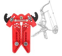 Cavalletto per Tiro con L'Arco, Pieghevole, Portatile, con Gambe a Forbice, Supporto per Arco Compound, Supporto per Tiro al Bersaglio con L'Arco(Red)