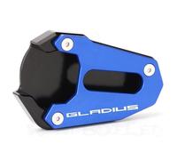 Cavalletto Piastra Supporto Per Cavalletto Laterale Moto Per SUZUKI Gladius SFV650 2009-2018 Piastra Di Supporto Cuscinetto Allargato, Estensione Cavalletto Laterale Estensione(BLU1)