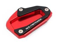 Cavalletto Piastra Supporto Per Cavalletto Laterale Per Moto Per Ducati Multistrada V4 S Sport 1A 2020-2023 Piastra Di Estensione Per Cavalletto Laterale Laterale Estensione(Rosso 2)