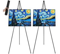 Cavalletto pieghevole da 160 cm cavalletto portatile da pavimento, cavalletto in metallo per esposizione di matrimonio, poster artistico, foto - facile da piegare telescopico regolabile poster artistico treppiede in metallo