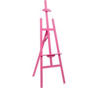 Cavalletto portatile in legno con telaio ad A, robusto espositore pieghevole per pittura, schizzi, progetti artistici, supporto da pavimento da 150 cm