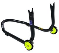 Cavalletto Posteriore universale con supporti a forchetta ruote nero / giallo
