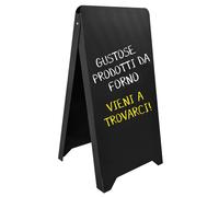 Cavalletto pubblicitario impermeabile in plastica espositore 118x61 cm