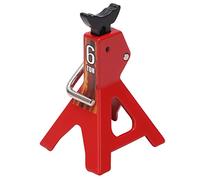 Cavalletto RC - Mini Martinetto di Sollevamento per Auto RC SCX10 D90 1/10, Altezza Regolabile Come Accessorio Decorativo di Simulazione in Materiale di Acciaio Premium (rosso)