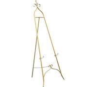 Cavalletto regolabile dorato per pittura, cavalletto per pittura artistica portatile per matrimoni, piatti e menù: altezza 150 cm, perfetto per artisti ed eventi, design pieghevole