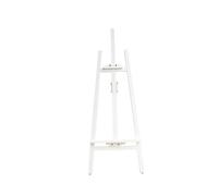 Cavalletto regolabile in legno bianco per piastrelle e materiali da costruzione, 150 cm/59 forniture fieristiche al dettaglio e artigianato, perfetto per esporre opere d'arte