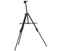 Cavalletto regolabile in metallo nero - lavagna da esposizione regolabile in altezza per arte e fotografia, stabile e durevole per studio, scuola o esposizione