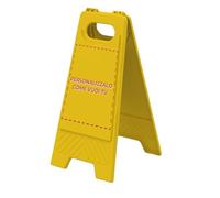 Cavalletto segnaletico personalizzato per luoghi interni o all'aperto, personalizzabile con qualsiasi grafica