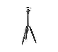 SIRUI Traveler 5AX 52″ Treppiede per fotocamera in alluminio, panorama a 360° B-00K testa a sfera e piastra Arca Swiss a sgancio rapido, altezza piegata 31,5 cm, carico fino a 6 kg