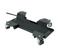 Cavalletto Sposta Moto Carrello Pedana Scooter Universale 4 Ruote Nylon Rosso