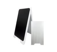 Cavalletto stop marciapiede in plastica facce bianche e ardesia dimensioni 100 x 55 cm - Fabbricazione francese