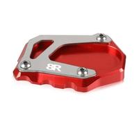 Cavalletto Support Piedi Base Per Cavalletto Laterale Per Moto Per SUZUKI GSX-8R 2023-2025 Base Di Estensione Piastra Di Supporto Allargata, Appoggio Estensione Piastra(Rosso 1)
