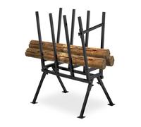Cavalletto taglialegna Supporto taglio legna Trespolo per sega 400 kg Nero