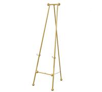 Cavalletto treppiede regolabile in metallo da 150 cm, leggero e portatile, per dipinti, poster ed eventi, design elegante nero e oro