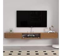 Cavalletto TV Galleggiante, Unità di Console TV Armadio a Parete In Legno Massiccio Per Soggiorno, Spazio di intrattenimento(Dimensioni: 120 cm, Colore: Noce)