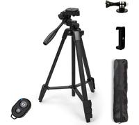 Cavalletto Universale Fotocamera Treppiedi Tripode Supporto Alluminio Smartphone
