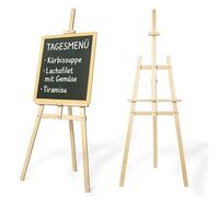 Cavalletto XXL grande 170 cm in legno di pino per tela fino a 100 cm. Adatto per bambini e adulti. Cavalletto in legno regolabile per matrimoni, eventi, pittura, mostre, pubblicità all'aperto