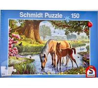 Cavalli Am Bach Schmidt 150 Parti Gioco di Disposizione Puzzle Bambino Pazienza