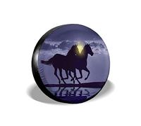 Cavalli Che Corrono Copertura Della Gomma Durevole Copri Ruota Di Scorta Impermeabile Ruota Di Scorta Coperture Della Universale Per Veicoli Camion Rimorchio Rv 17Inch
