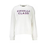 CAVALLI CLASS FELPA SENZA ZIP DONNA BIANCO TAGLIA = S