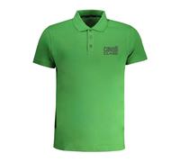 Cavalli Class, ,Tops ,Uomo ,Verde ,XL Polo Verde con Stampa Logo