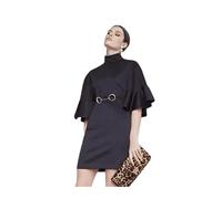 Cavalli Class - Abito Corto Nero con Dettaglio Dorato in Vita - -Dresses -Donna -Nero -M