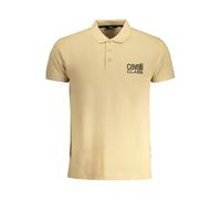 Cavalli Class Beige Cotton Men Polo-Shirt - M
