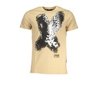 Cavalli Class Beige Cotton Men's T-Shirt - XXL