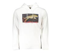 Cavalli Class Bianco Cotton Men Sweatshirt - XL