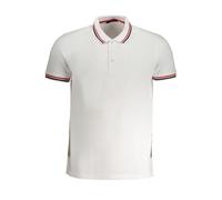 Cavalli Class Bianco Cotton Men's Polo Shirt - M