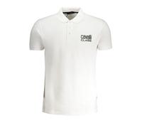 Cavalli Class "Bianco Cotton Men's Polo Shirt" - XL