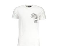 Cavalli Class Bianco Cotton Men's T-Shirt - XXL
