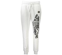 Cavalli Class Bianco Cotton Women Jogger Pant - S