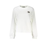 Cavalli Class Bianco Cotton Women Sweatshirt - XL