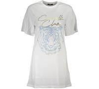 Cavalli Class Bianco Cotton Women T-Shirt - M