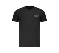 Cavalli Class Black Cotton Men T-Shirt - L