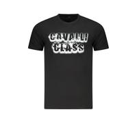 Cavalli Class Black Cotton Men T-Shirt - XL
