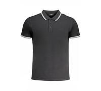 Cavalli Class Black Cotton Men's Polo Shirt - M