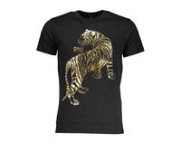 Cavalli Class Black Cotton Men's T-Shirt - XL