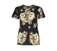 Cavalli Class Black Cotton Women T-Shirt - XS
