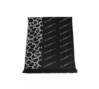 Cavalli Class Black Wool Men Scarf